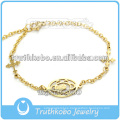 Pulsera de oro diseños hombres pulsera de oro dubai últimos modelos pulsera de oro con colgante